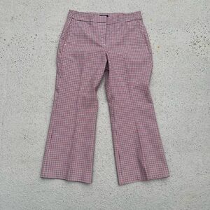 J. Crew Hayden kickout crop pant in plaid size 10P